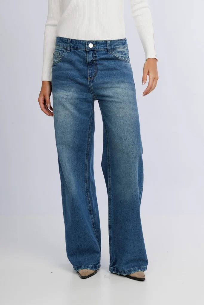 MIL471 PANTALON WIDE RIGIDO