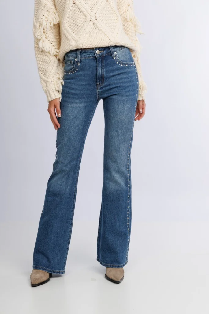 MIL472 PANTALON WIDE ROTURA RIGIDO