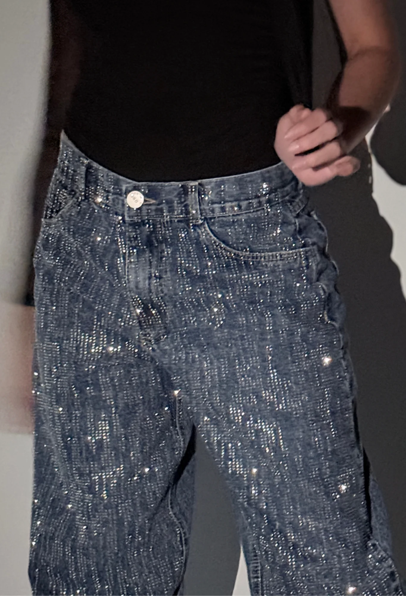 MIL735 PANTALON BRILLO BALLOON RIGIDO — vista 6