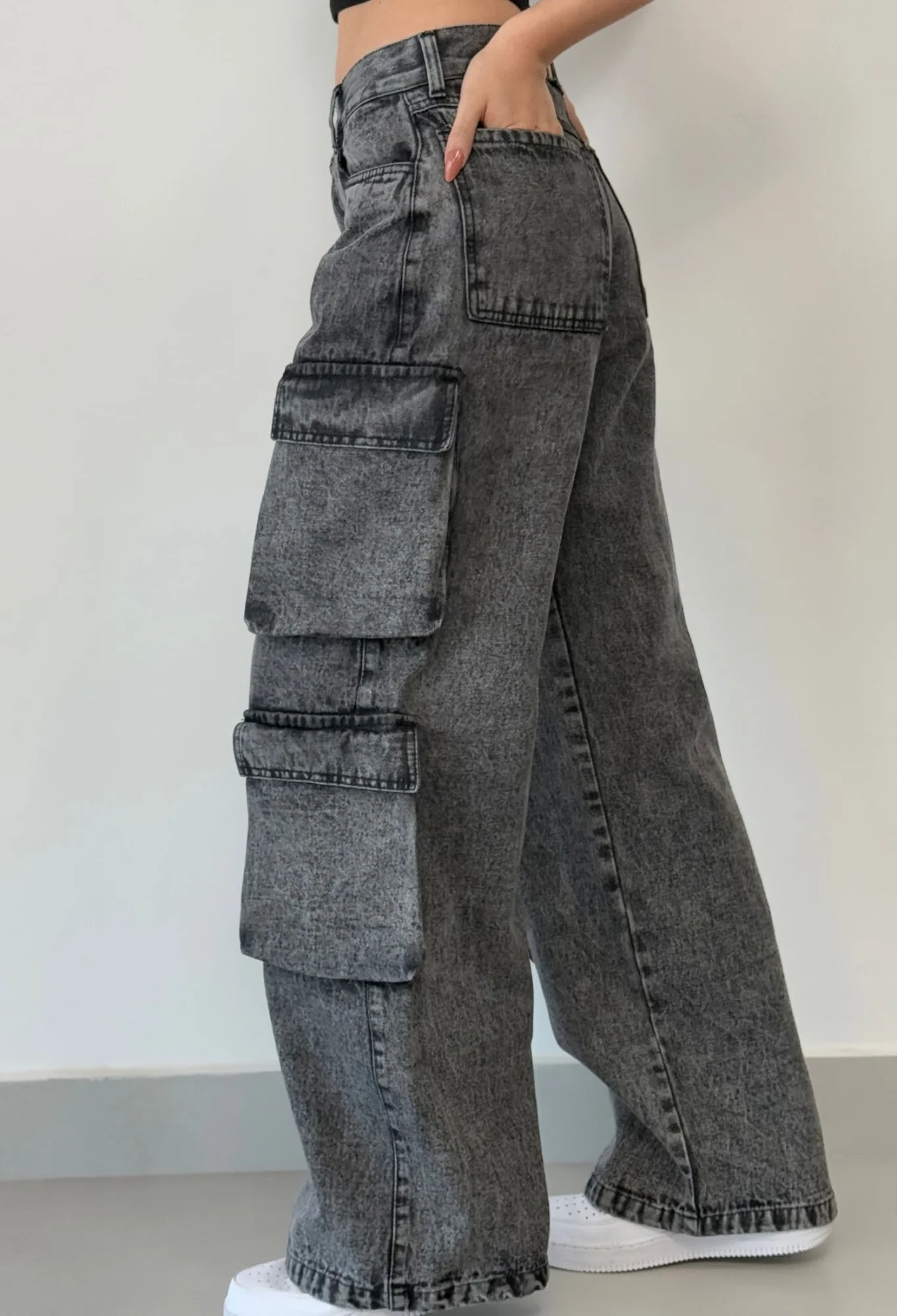 MIL715 - PANTALON RIGIDO CARGO — vista 3