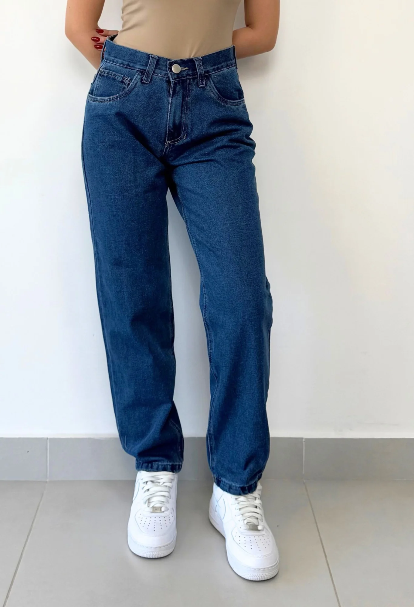 MIL701 - PANTALON RIGIDO MOM LARGO