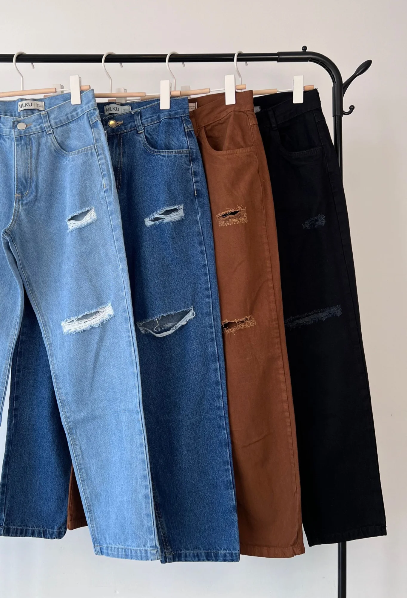 MIL702 - PANTALON RIGIDO MOM ROTURA — vista 4