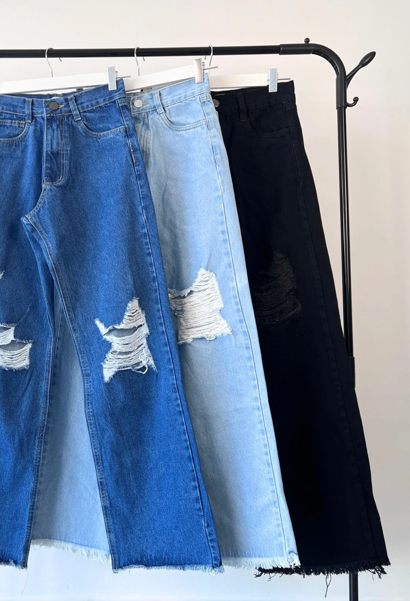 MIL472 - PANTALON RIGIDO WIDE ROTURA — vista 4