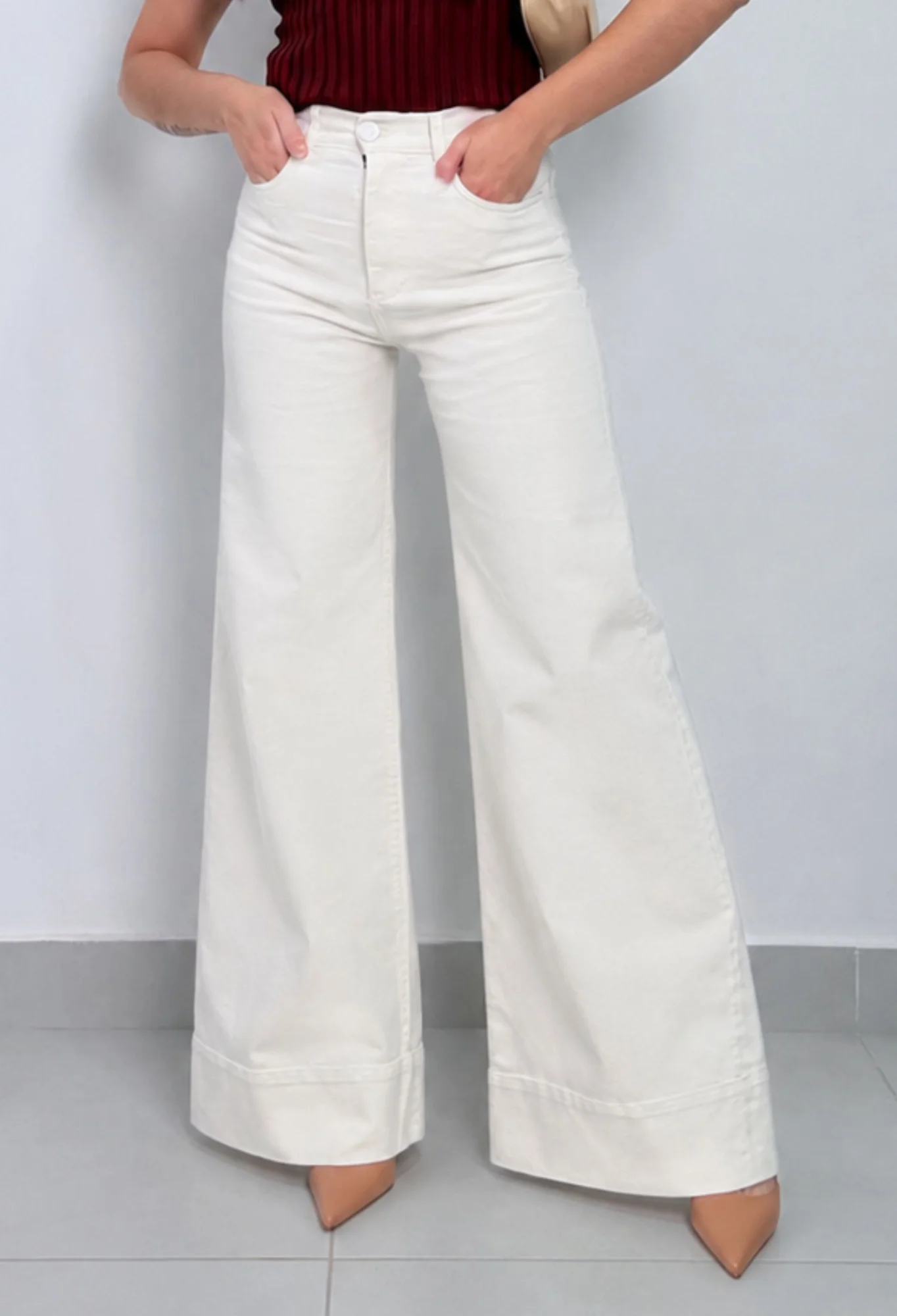 MIL563 - PANTALON WIDE ELASTIZADO