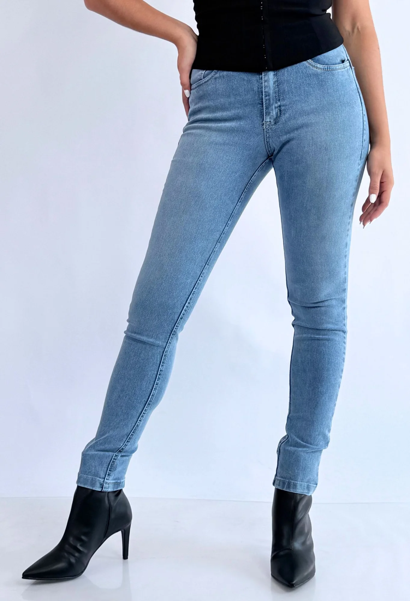 MIL542 - PANTALON SKINNY CORAZON ELASTIZADO