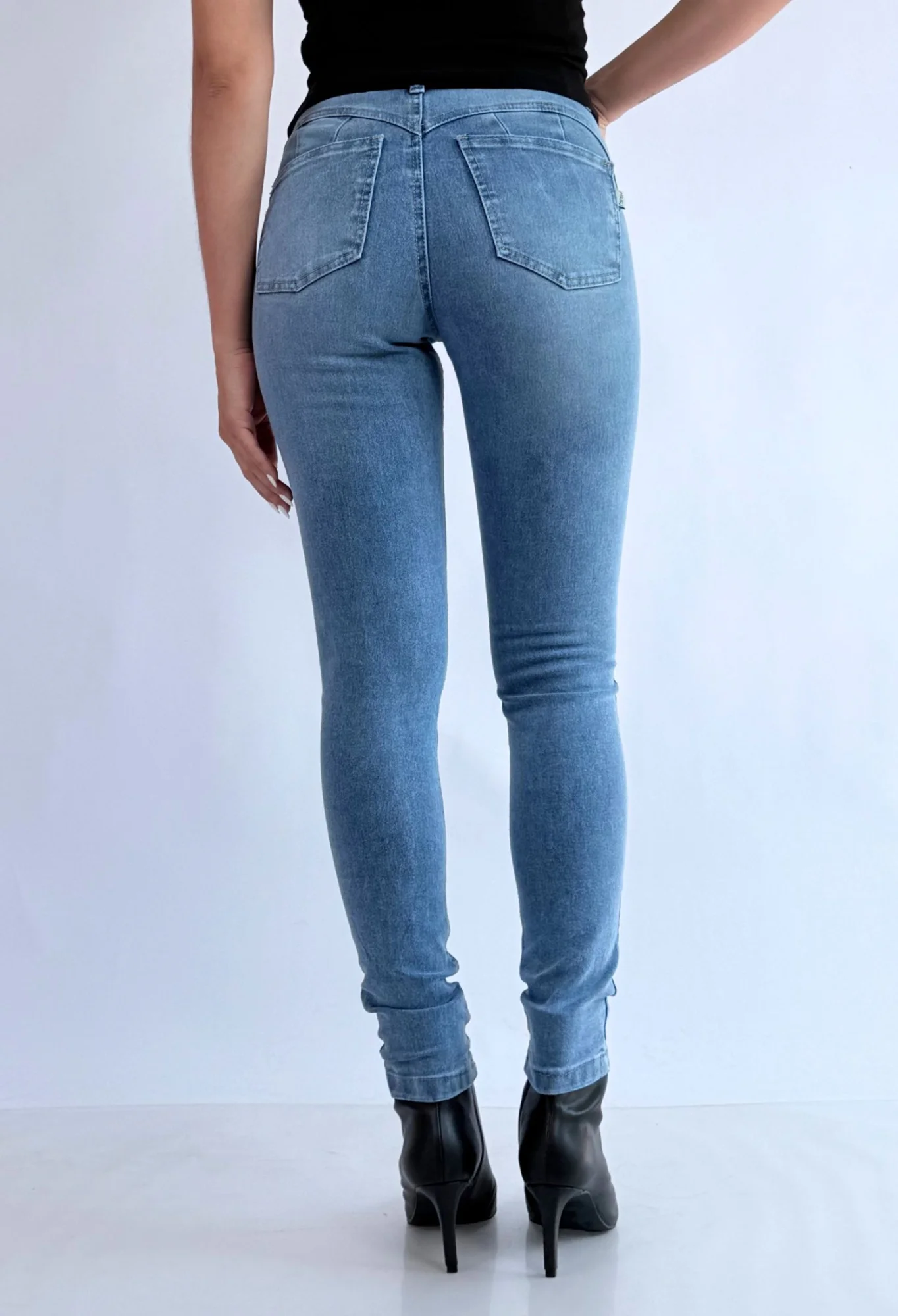 MIL542 - PANTALON SKINNY CORAZON ELASTIZADO — vista 3