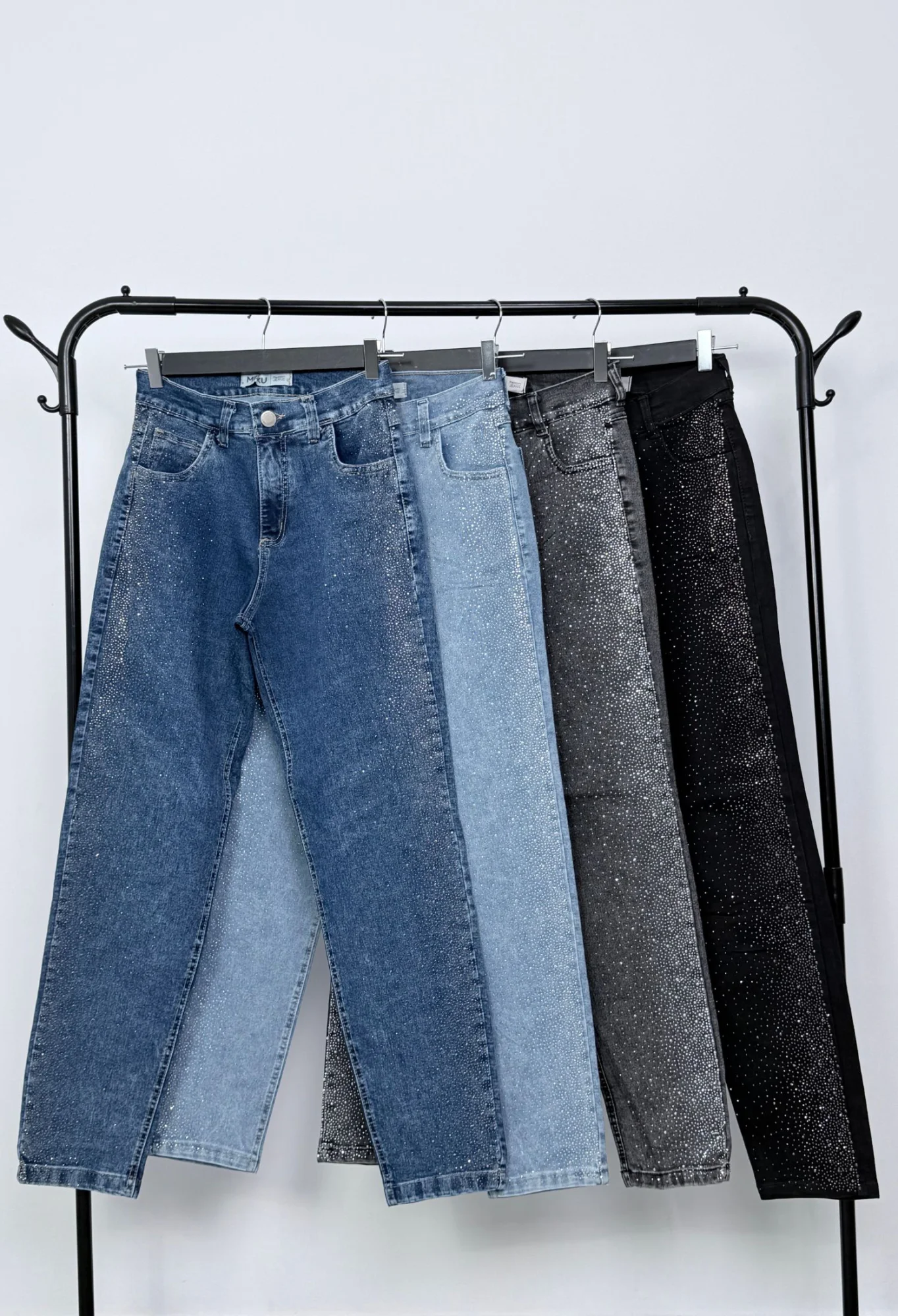MIL564 - PANTALON STRASS SKINNY ELASTIZADO — vista 5