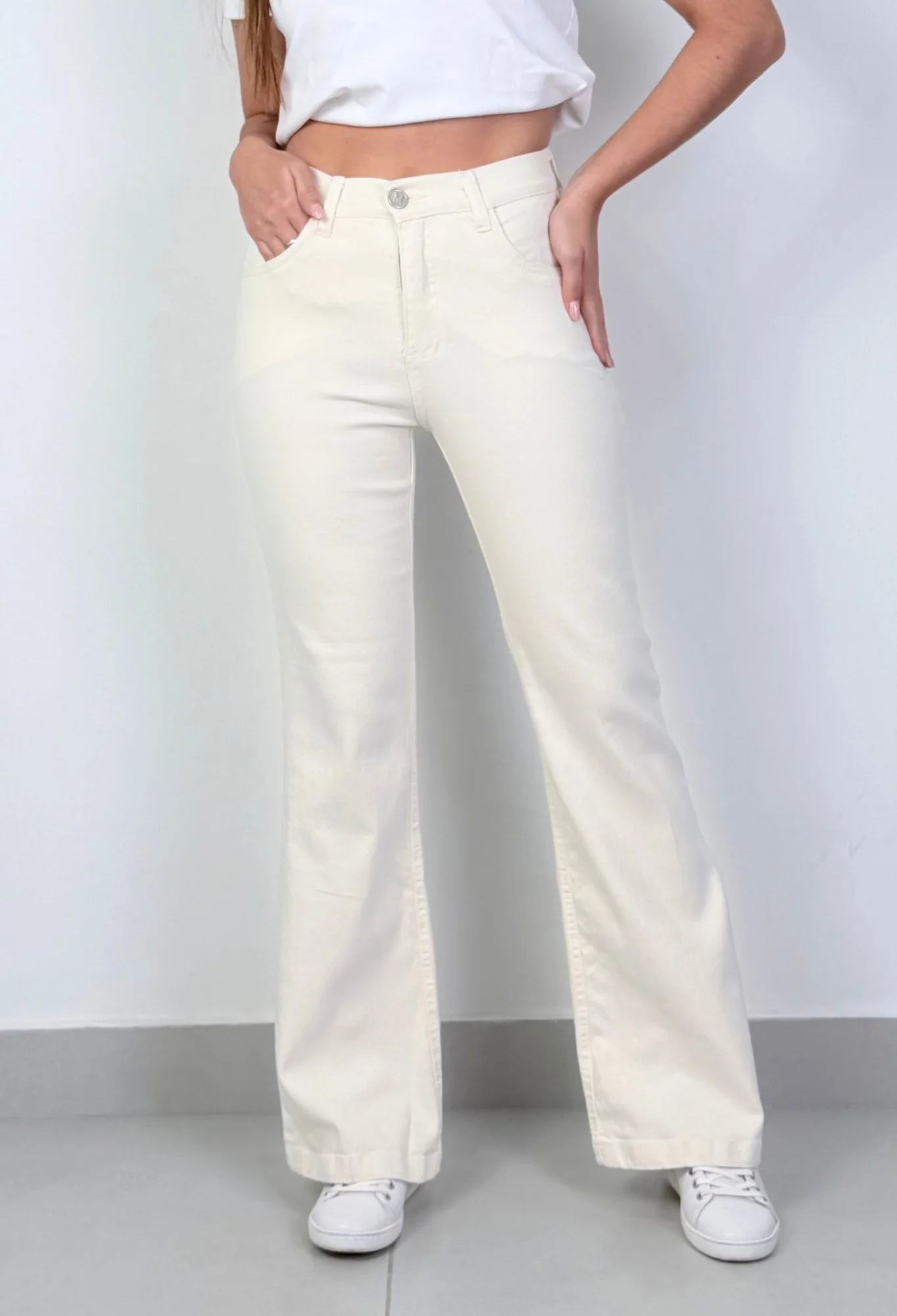 MIL522 - PANTALON SEMI OXFORD ELASTIZADO