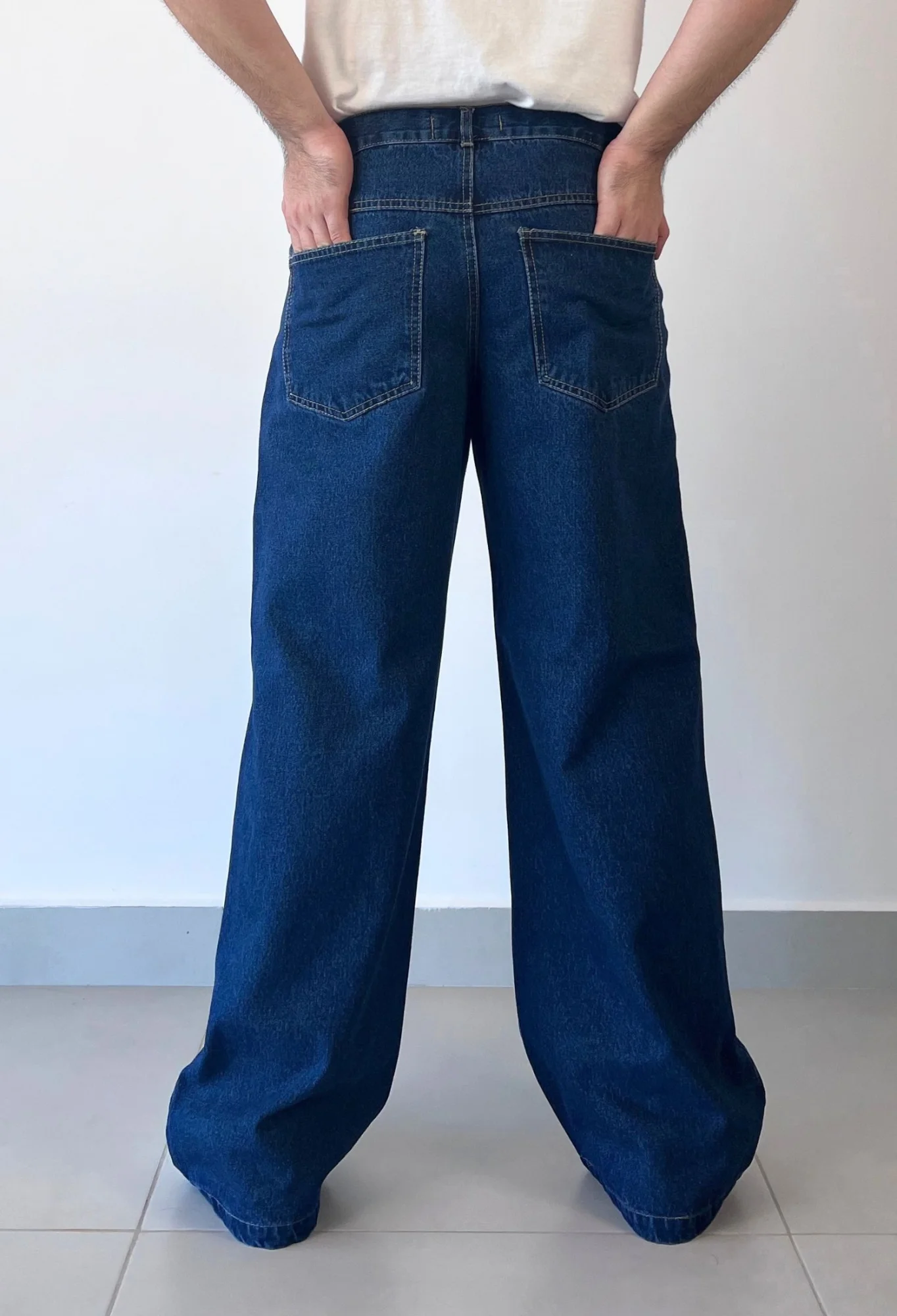 MOK249 - PANTALON WIDE ELASTIZADO — vista 3