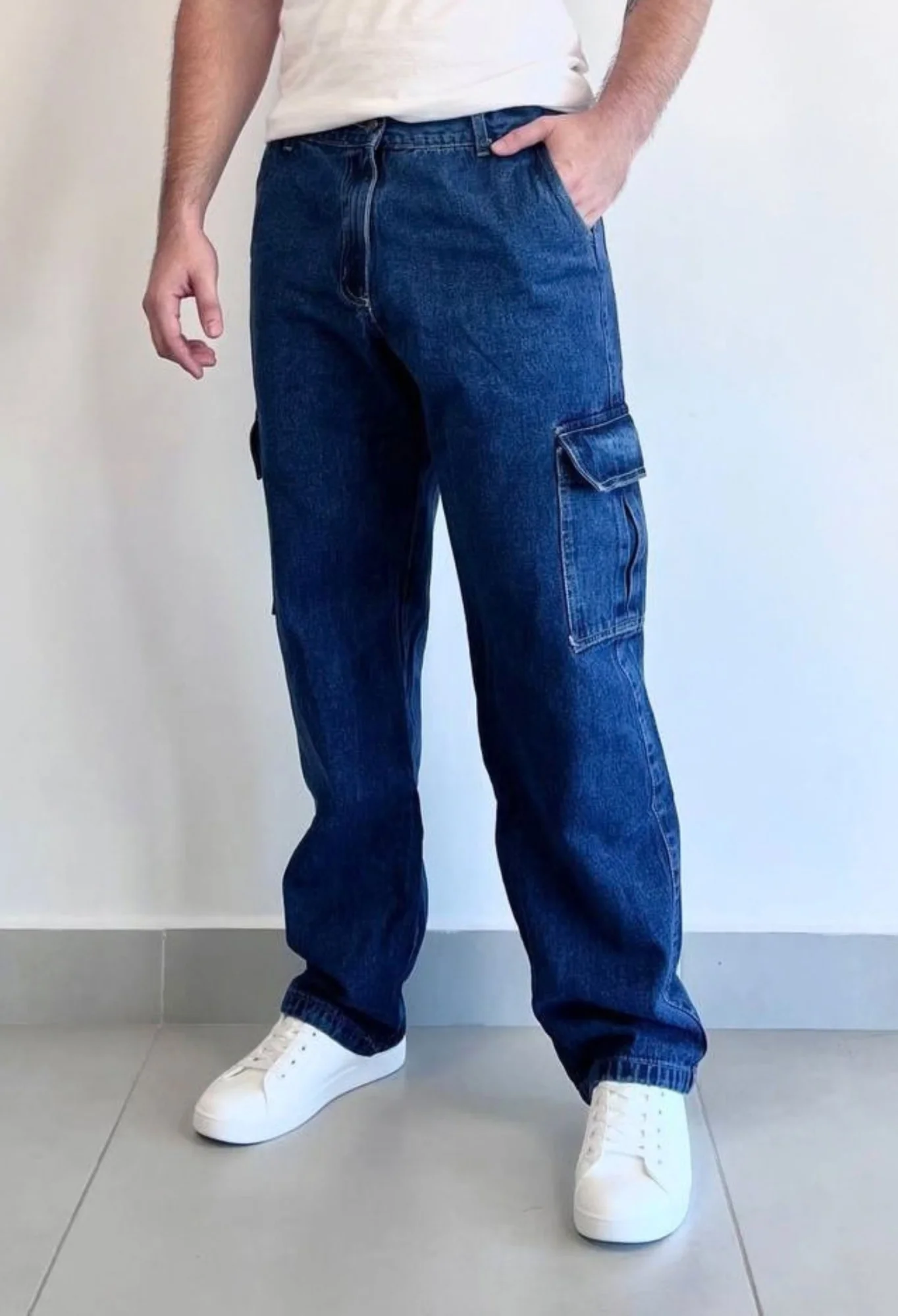 MOK245 - PANTALON CARGO ELASTIZADO