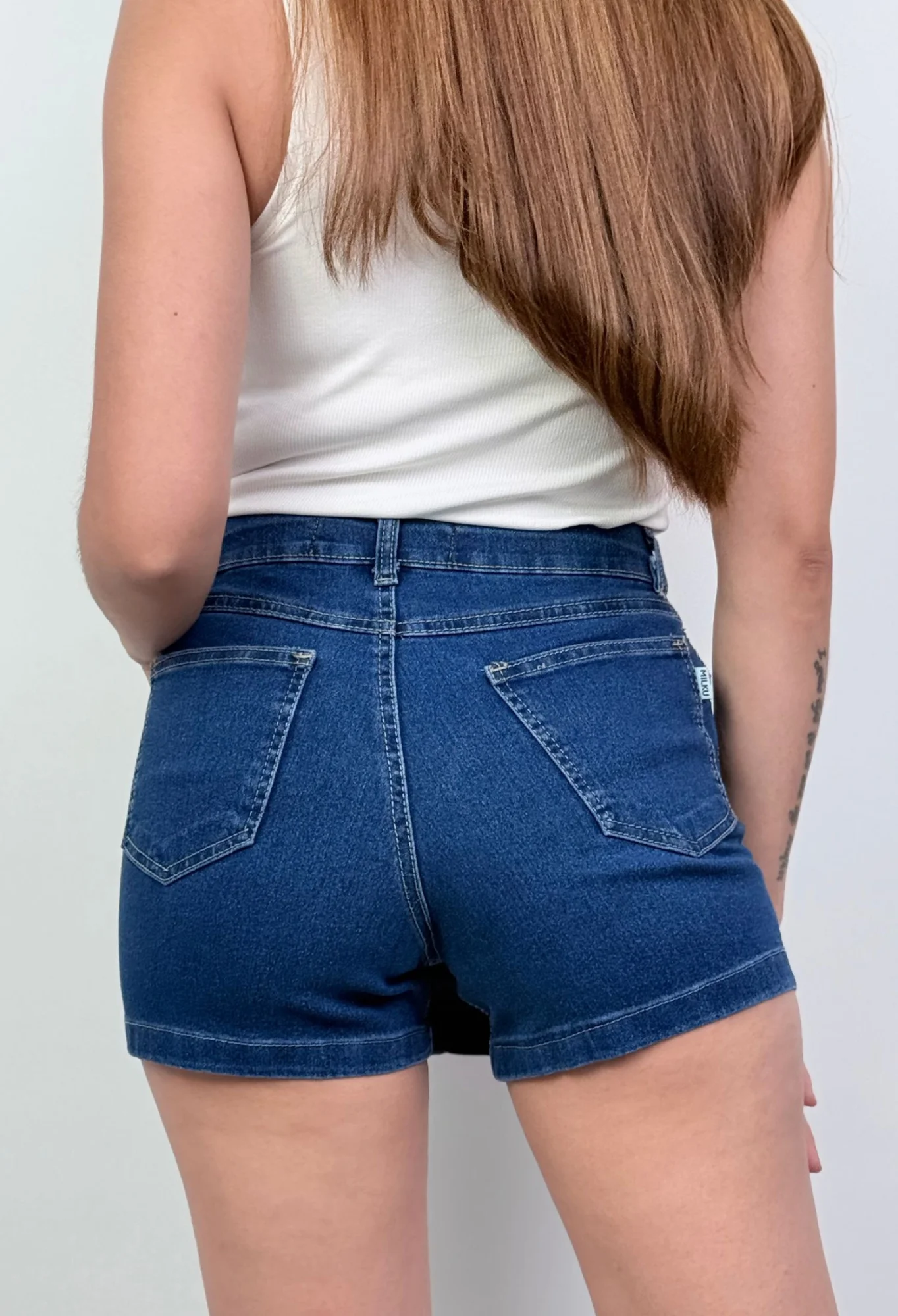 MIL566 - SHORT POLLERA STRASS ELASTIZADO — vista 3