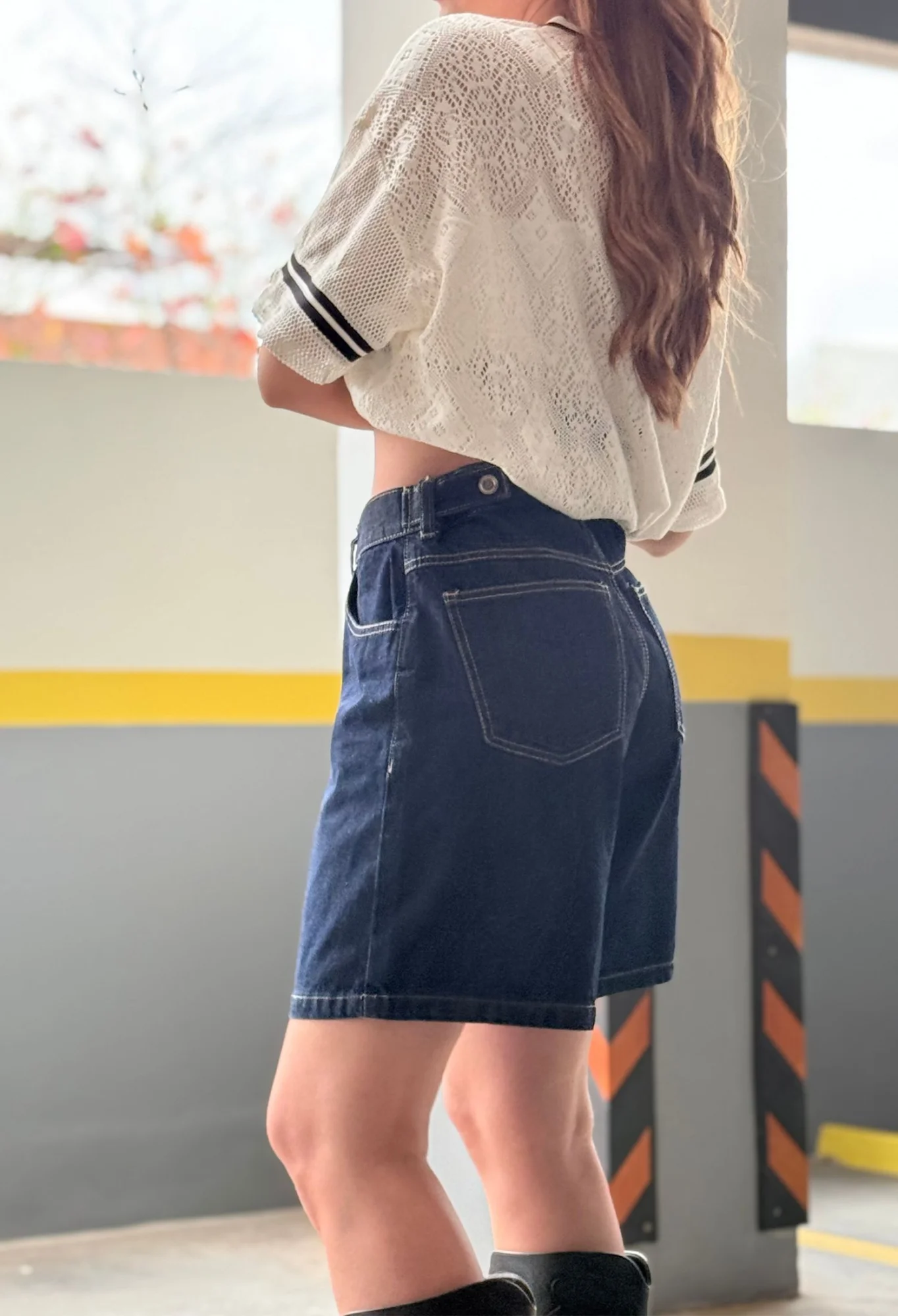 MIL736 - SHORT BERMUDA RIGIDO CON AJUSTE — vista 7