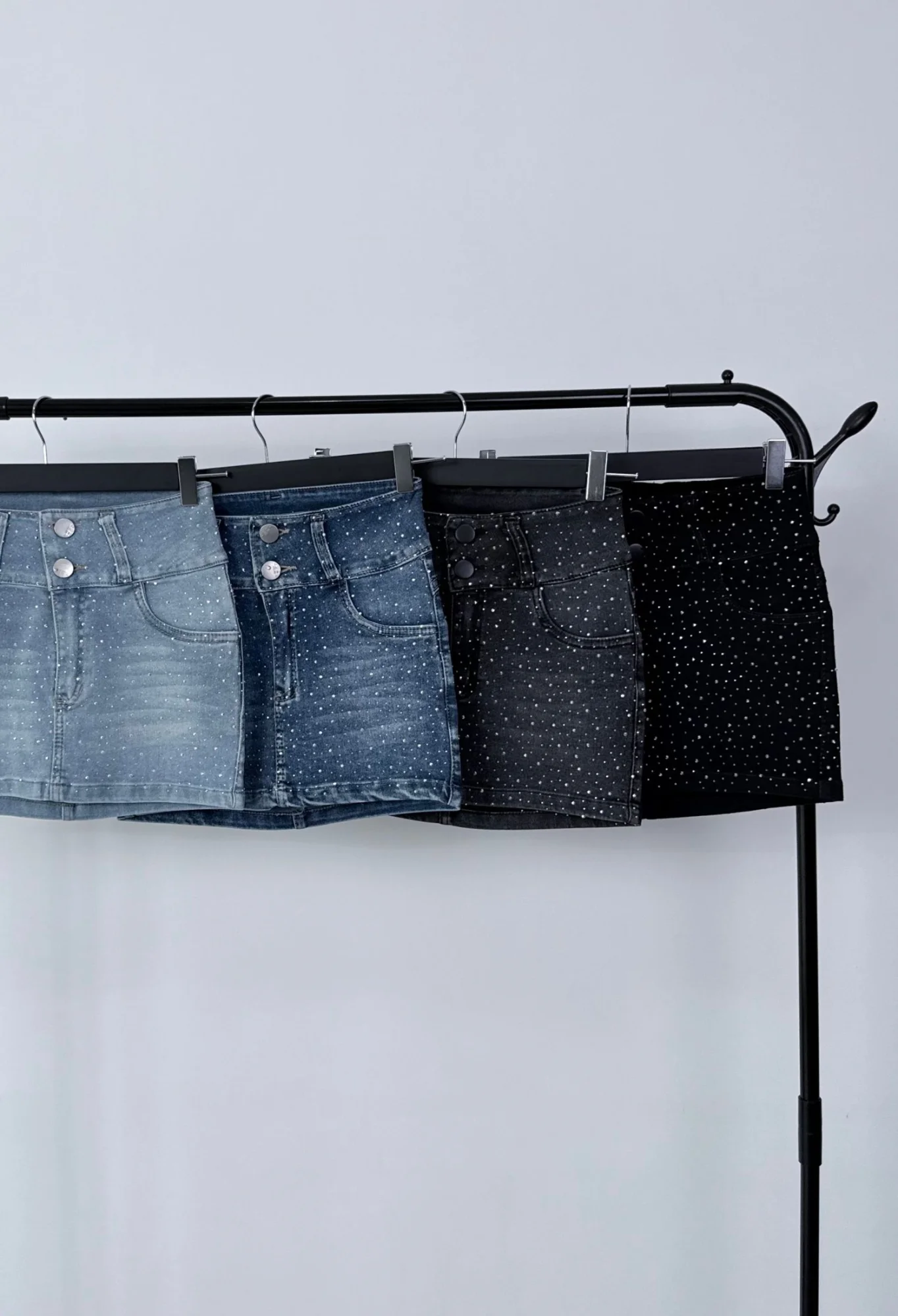 MIL559 - POLLERA MINI STRASS — vista 11