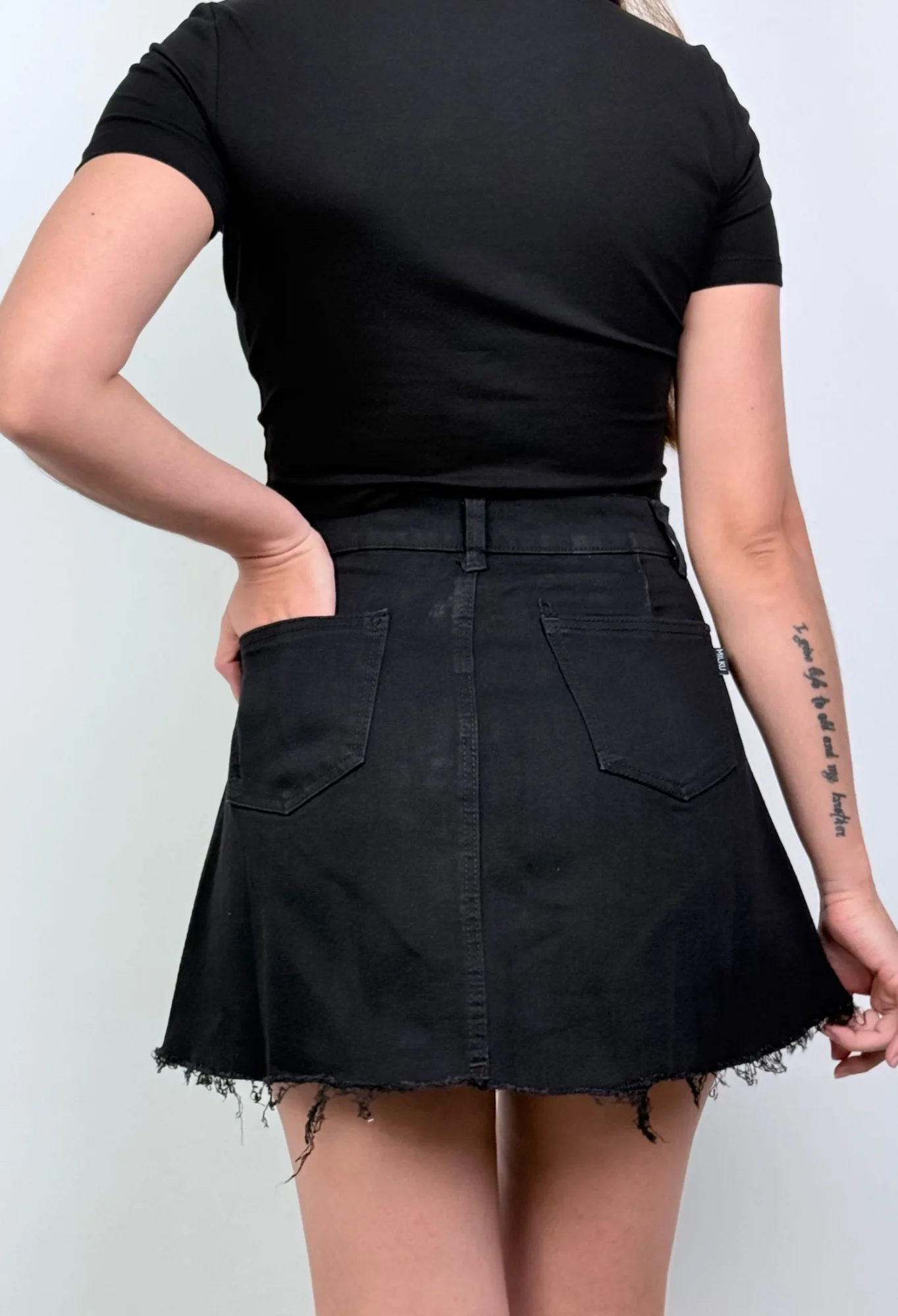 MIL530 - POLLERA MINI ELASTIZADA — vista 4