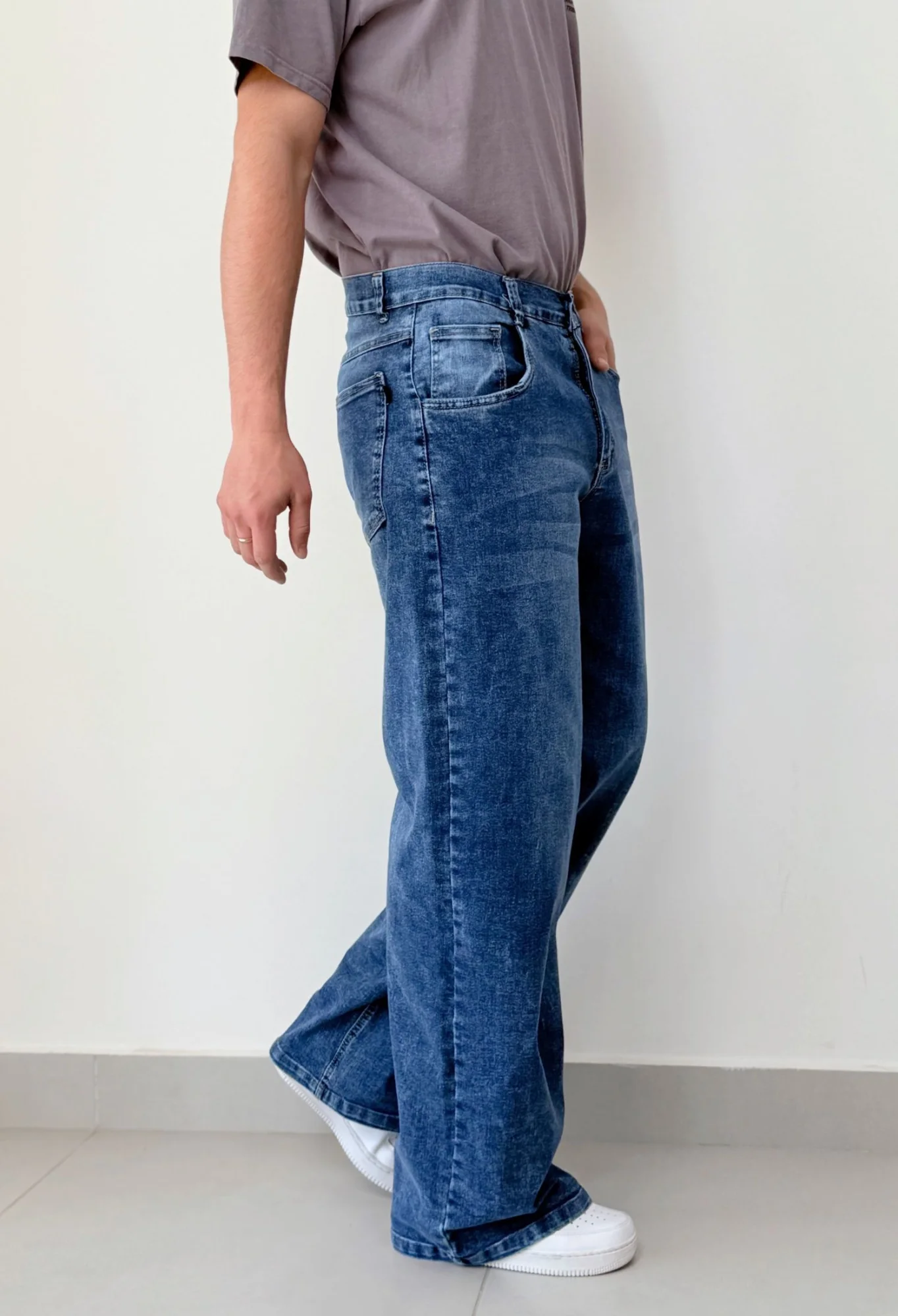 MOK248 - PANTALON BAGGY ELASTIZADO — vista 3